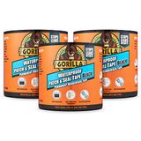 Gorilla Waterdichte patch & seal tape zwart 100 mm x 3 m (3 stuks)