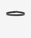 Isabel Marant Ceinture Zap En Cuir - Femme - Noir-palladium - Taille 85