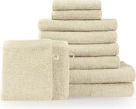 Blumtal Terry Handdoeken Set - 2 x Baddoek & 4 x Handdoek & 2 x Gasten Handdoekje & 2 x Washandje: Zand