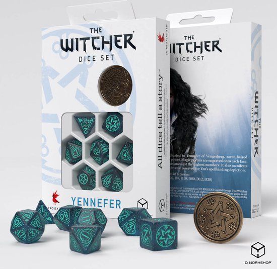 Q Workshop The Witcher Polydice set Yennefer - Sorceress Supreme