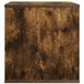 vidaXL Vinyl Album Doos Gerookt Eiken 37 x 36,5 x 38 cm Bewerkt Hout