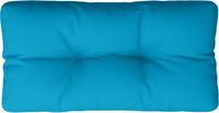 vidaXL Palletkussen 70x40x12 cm stof lichtblauw