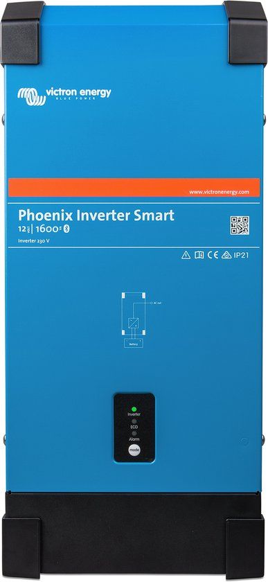 Victron Energy Victron Phoenix 12/1600 Smart - 12V - 230V - Pure Sinusgolf Omvormer