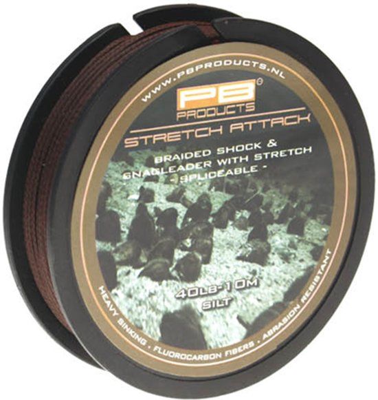 PB Products Stretch Attack Shockleader Silt 40lb 10m