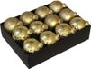 Othmar Decorations Boules de Noël de luxe - décoré - 12x pièce - or - D7,5 cm - verre - décoration de Noël