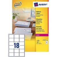 Avery Zweckform L7161-100 Quickpeel Adresetiketten 63,5 x 46,6 mm (1800 etiketten)