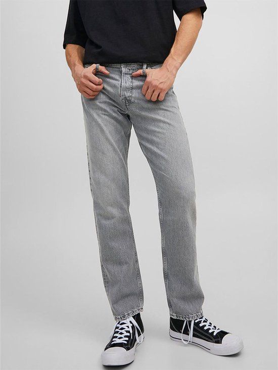 JACK & JONES Chris Original loose fit Jeans - Grijs - Maat 28