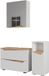 Vicco Badkamermeubelset Marelle, Wit/Artisanaal eiken, 3-delig