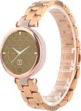 By Qubix Qubix - Stalen schakelband - Champagne goud - Geschikt voor Garmin Lily