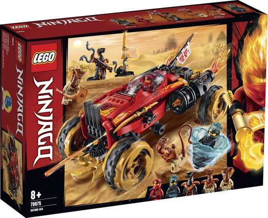 lego NINJAGO Katana 4x4 - 70675 Laat kinderen hun eigen avonturen beleven met een schietend, hakkend en rammend 4x4 ninjavoertuig!