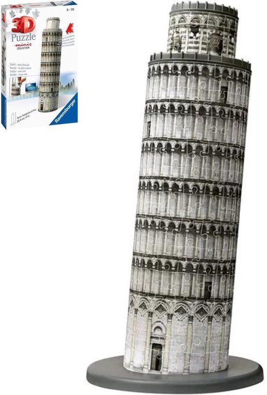 Ravensburger Mini Schiefer Turm - Pisa 3D Puzzle - 60 Pieces - Ages 8+
