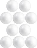 Bollen van piepschuim - 10x - D10 cm - wit
