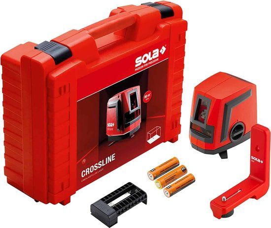 Sola CROSSLINE Lijnlaser in koffer - 20m - Rood