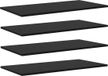 vidaXL Boekenplank bord 3-laags 4 st 80 x 40 x 1,5 cm bewerkt hout
