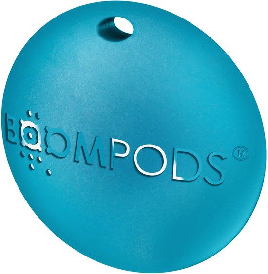 Boompods, Airtag sleutelhanger Boomtag Model compatibel met Apple Find My IPX5, Blauw