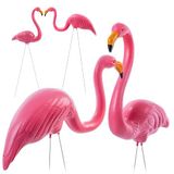 KADAX Lodeve flamingo beeldje 83 x 36 cm roze 2 st.
