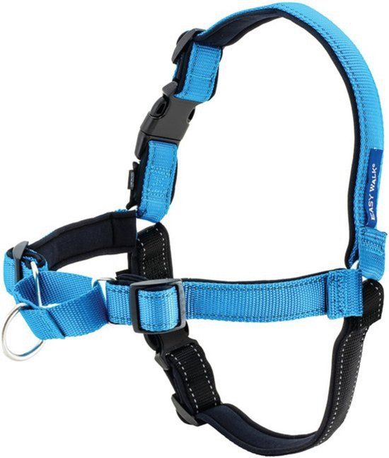Easy Walk® Deluxe Harness - Small - Blue - Nylon - Anti-Pull