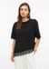 s.Oliver T-shirt Zwart Katoen Ronde Hals Korte Mouw Aansluitend Vrouwen 38