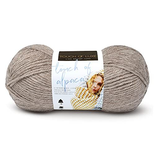 Lion Brand Touch of Alpaca Yarn - Taupe - 1 Skein