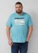 s.Oliver T-shirt met print op voorzijde - Turquoise - 3XL