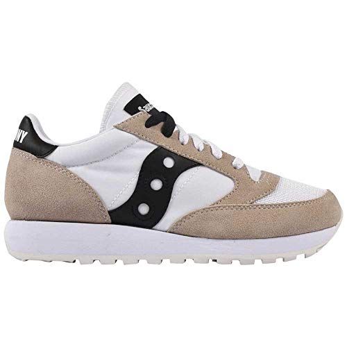 Saucony Jazz Original Vintage, Sneaker Donna, Bianco Nero, 38 EU