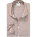 OLYMP Level Five Garment Washed Body Fit Overhemd bruin, Effen