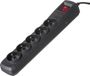 ActiveJet Multiprise noire avec cordon ACJ COMBO 5G / 5M / BEZP. Auto / CZ.