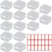 Boîtes de rangement en plastique transparent - 15 pièces