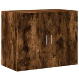 VidaXL Wandkast, 80x42,5x64 cm, bewerkt hout, gerookt eikenkleurig