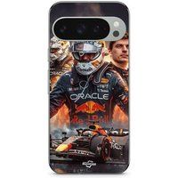 Google Pixel 9 Pro XL Hoesje Max Verstappen F1 kunst behang Maniacase