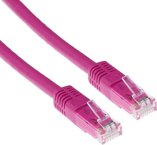 ACT IB4815 Netwerkkabel 15 m Roze