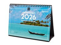 Finocam - Tafelkalender 2026 Maandoverzicht januari - december 2026 + sep - december 2025 (4 maanden) verlaagd | Kalender 2026 | Paradijselijke landschapsfoto's - Catalaans
