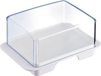 Westmark Exclusiv boterschaaltje uit kunststof wit 14.3x9.4x6.4cm