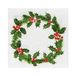 Talking Tables Extra grote premium linnen gevoel recyclebare kerstpapieren dinerservetten met hulstontwerp | Luxe en wegwerp kerstservetten | Ontworpen Pack van 20-40cm
