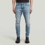 G-Star D-Staq 3D Slim Jeans Hommes Vintage Antalya Blue Destroyed 28/32