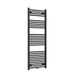 Rosani Classic radiator 60x140cm connexion centrale droite 661watt noir mat