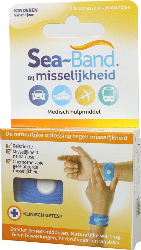 Sea Band Polsband Kinderen Blauw (1 Paar)