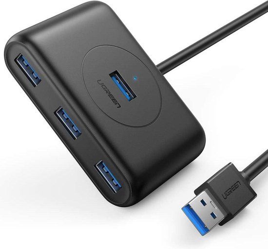 Ugreen USB 3.0 HUB - 4 poorten - Zwart