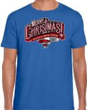 Bellatio Decorations Shoppartners Bv Merry Christmas Kerstshirt / Kerst t-shirt blauw voor heren XXL
