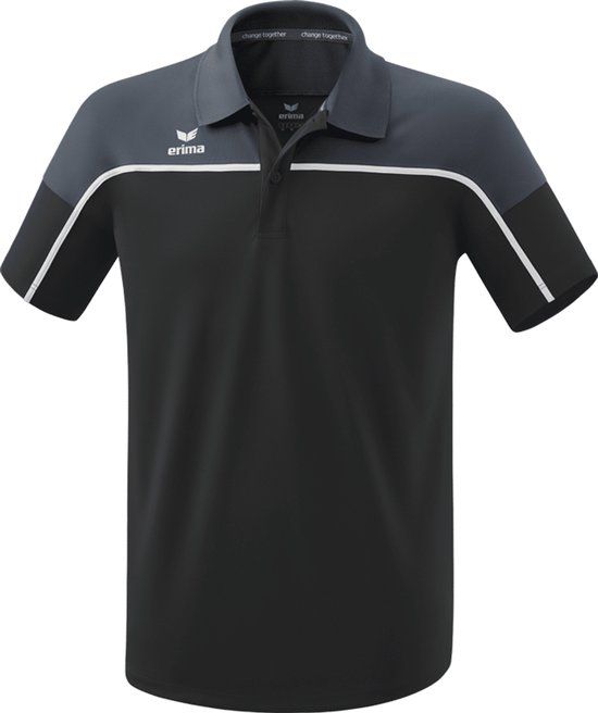 ERIMA Change Polo - Black Grey-Slate Grey-Wit - Men - Size XXL