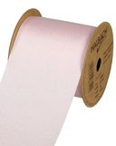 Halbach Seidenbänder Geschenklint lint met subtiele zijdeglans, zijde-look (veganistisch), lichtroze, breedte 70cm lengte 10m