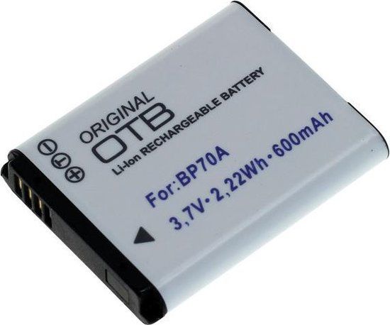 Huismerk Camera-accu BP70A - 700 mAh - Li-Ion - 6 maanden garantie