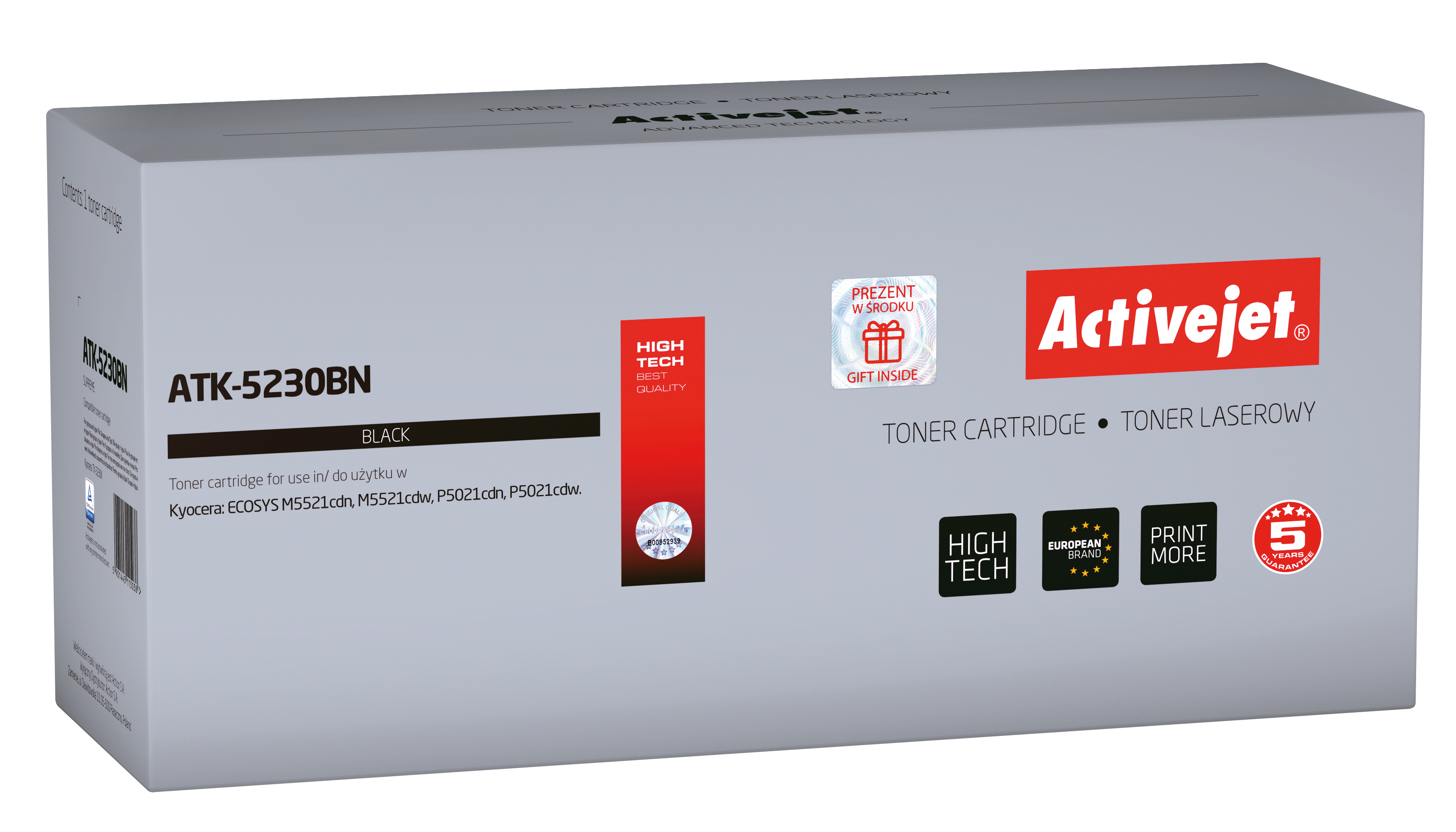 ActiveJet Toner Cartridge ATK-5230BN (Kyocera vervanging TK-5230K; Supreme; 2600 pagina's; zwart)