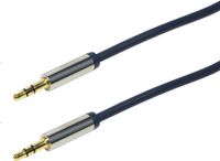 Logilink Hi-Fi Audiokabel 1 m Jack (3.5mm) naar Jack (3.5mm) Transparant