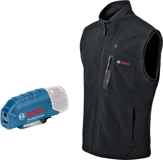 Bosch GHV 12+18V XA M Verwarmde Bodywarmer - Zwart - Maat M - Mannen