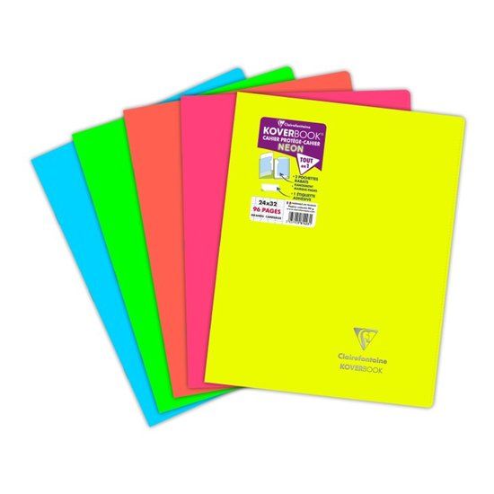 Clairefontaine 981423C, Patroon, Verschillende kleuren, 96 vel, 90 g/m², Softcover, Universeel
