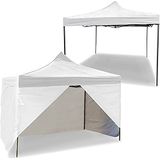 MalTrack Express commerciële paviljoen, 3 x 3 m, 4 wanden, wit, tas in set, uv-bescherming, waterdicht, voor tuin, gemakkelijk te vouwen, ideaal voor de zomer