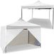 MalTrack Express commerciële paviljoen, 3 x 3 m, 4 wanden, wit, tas in set, uv-bescherming, waterdicht, voor tuin, gemakkelijk te vouwen, ideaal voor de zomer