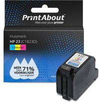 PrintAbout Huismerk HP 23 (C1823D) Inktcartridge 3-kleuren