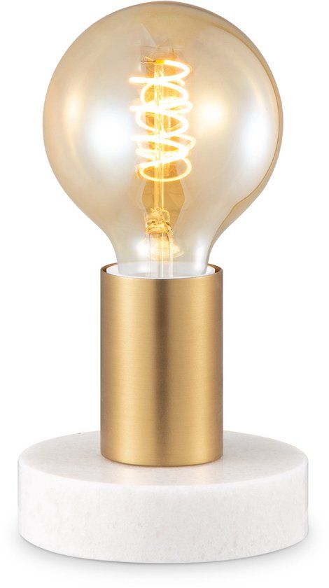 Home Sweet Home Moderne Gold Tafepllam - 10 x 10 x 9 cm - E27 Fitting - Metaal